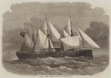 De ijzerbeklede Franse fregat La Gloire